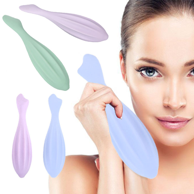 Health Wellness - Alwafore フェイスローラー顔と目の顔美容ローラーツール Gua Sha フェイスマッサージシリコーンフェイスローラー美容スキンケアツール