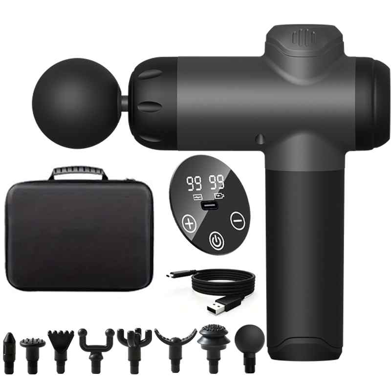 Health Wellness - 99 レベルマッサージガン筋膜深部筋肉リラックスボディネックマッサージャー電気フィットネス機器ノイズリダクション男性女性